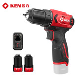 锐奇（KEN）锂电钻无刷手电钻充电钻家用12V螺丝刀起子BL7312-2双电电动工具