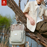 MYD双肩包女大学生书包大容量通勤电脑包出差旅行包情侣同款背包男 （L）奇异果/摩卡