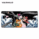 阿米洛（Varmilo） 阿米洛鼠标垫 大桌垫 桌垫办公 大鼠标垫 键盘垫 锦鲤娘之闭月900*400*3mm
