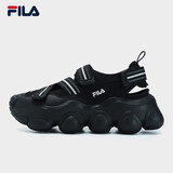 FILA 斐乐官方FRAGOLA女鞋摩登凉鞋夏款厚底玛丽珍运动凉鞋 黑-BK 37.5
