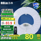 洛林（ROLin）led吸顶灯灯芯灯板光源模组全光谱led灯盘96W四排无极调光带遥控