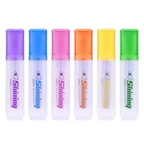 宝克（BAOKE）MP4910-6 大容量手6色荧光笔 学生考试重点醒目标记笔 办公记号笔帐可用 水性记号笔 6支/盒