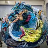 乐英奇三龙索隆:三流:龙卷风:海贼王GK动漫潮玩模型雕像摆件礼物 三龙索隆【双头可换】 【高28厘米】三岛流+精美包装