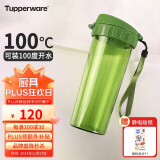 特百惠（Tupperware）茶韵500ML塑料杯 男女学生便携办公用水杯子大容量双饮口 青苔绿