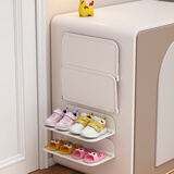 安尔雅鞋架挂式迷你窄小简易壁挂宝宝鞋子收纳童鞋 折叠鞋架2个装