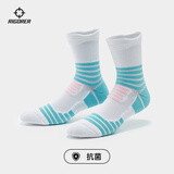 准者（RIGORER） 竞技-追影篮球袜袜子专业运动男女防滑毛巾底CUBA同款加厚精英袜 冰淇淋【08-1长款单双装】 均码（38-45）