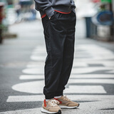 马登工装 美式复古Easypants束脚裤抽绳哈伦休闲裤灯笼裤长裤子男 黑色 L