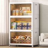 侑家良品免安装收纳柜可折叠儿童衣柜零食储物柜厨房客厅置物柜杂物收纳箱