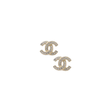 香奈儿（Chanel）耳钉双c 满钻双c 经典百搭款女生高级感礼物520礼物 金色满钻双c经典款