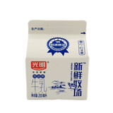 光明新鲜牧场鲜牛奶200ml全脂牛奶高温杀菌乳儿童早餐营养纯牛奶 原味10盒