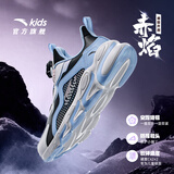 安踏儿童运动鞋男女童跑步鞋秋冬季网革旋钮扣犟弹科技学生赤焰跑鞋 【女革面】黑/蓝/白5523N-2 37 鞋内长23.5cm