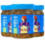 康新牧场 草原白蘑菇酱下饭酱拌饭酱 原味218克*3瓶