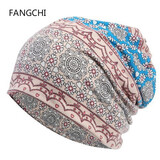 Fangchi 帽子女包头帽薄款夏堆堆帽睡帽头巾帽女棉质民族风套头帽两用 MXM-350天蓝 均码 58CM左右