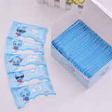 雅曼妮50片独立包装湿巾便携儿童单片湿巾婴儿手口小包湿巾纸 超人