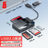 川宇USB/TypeC多功能读卡器3.0高速支持CF/SD/TF/MS相机监控记录仪存储卡 电脑苹果15/iPad/安卓手机