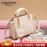 LORFFINY轻奢品牌包包女包小猫包女士手提包小包七夕情人节生日礼物送女友 米白色 品牌专柜礼盒装 品牌精美礼盒装