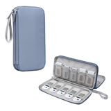 DIGI ARK企业网银U盾优盾收纳包公司网银行k宝便携收纳盒ukey出纳印章包袋 20只装 双层 雾霾蓝