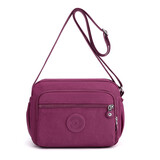 东选尼龙布防水单肩多隔层大容量女士妈咪包新款帆布斜挎包简约布包女