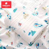 Kissbaby Miracle婴儿浴巾新生儿6层纯棉纱布超柔吸水宝宝大毛巾多功能春秋抱被 太空人110*110cm 6层纱布浴巾