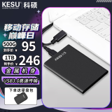 科硕（KESU） 移动硬盘 USB3.0 大容量安全加密 高速外接存储 尊贵金属-太空灰+硬盘包 160G