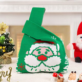 TaTanice 圣诞礼品袋圣诞节礼物袋针织袋手提包手提袋伴手礼袋实用手腕包