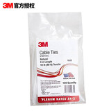 3M 绑扎带自锁固尼龙扎带CT4NT18-C美国进口Rosh UL认证 抗高低温耐酸碱【104mm*3mm 100个/包】