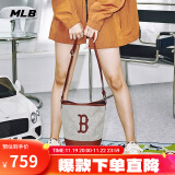 美职棒（MLB）旗舰官网 包包女包男士手提包情侣水桶包新款休闲斜挎单肩包礼物 波士顿/棕色 F