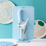 MAYAMIYA 日本陶瓷刀具切菜刀切片肉刀水果刀菜板削皮器套装辅食套装 宾利蓝套刀