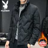 花花公子（PLAYBOY）羽绒服男轻薄冬季潮流短款男士羽绒服纯色立领保暖休闲外套男装