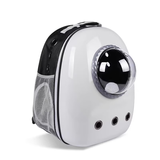 泰格宠物太空舱猫包外出便携包大容量猫咪背包双肩宠物小型犬狗包猫旅行箱 黑色+灰框+无侧开【15斤以内】 加厚加大三孔透气罩