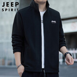 JEEP SPIRIT吉普外套男开衫卫衣男装秋冬季男士休闲宽松潮流摇粒绒上衣服