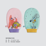 三利 三利海绵宝宝搓澡巾强力搓泥手套家用搓背神器儿童洗澡巾 泡泡海星+章鱼竖笛