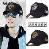 Fangchi 新款货车帽高顶帽子男士韩版潮显脸小棒球帽加大码显瘦鸭舌帽百搭登山帽大头围防晒钓鱼帽 BQM-646高顶*XL 60-65CM留言备注 可调节