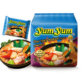 养养yumyum泰国进口酸辣虾味浓汤冬阴功方便面海鲜泡面夜宵速食品代餐 【70g*5包】泰式香辣海鲜味面 350g