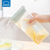 乐扣乐扣（LOCK&LOCK） 冷水壶塑料家用大容量装冷热水大号凉白开泡水果汁饮料壶耐热扎壶带把手 薄荷绿1.4L