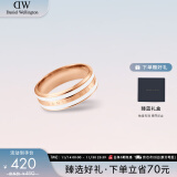 丹尼尔惠灵顿（DanielWellington）dw戒指女绸缎白玫瑰金情侣对戒生日礼物送女友DW00400044