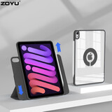 zoyu iPad mini7保护套720旋转磁吸拆分防弯防摔硬壳2025适用苹果平板8.3英寸mini6保护壳 尊贵黑 mini7/6【8.3英寸】