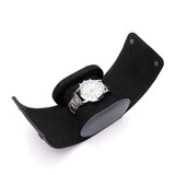 TOBEAR高档手表收纳盒 机械表便携防摔防尘单表皮质表袋 多功能手表包 典雅黑1表位【纯手工制作】