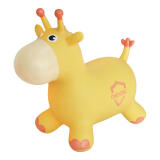 爱恩泽儿童跳跳马充气马宝宝婴儿坐骑马加大加厚儿童玩具马单色动物 C0135-6黄色