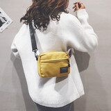 布兰奴布小包包女七夕韩版百搭ins小方包百搭学生原宿风单肩包斜挎包 黄色