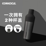 CORKCICLE.酷革保温杯男女士学生高颜值大容量车载不锈钢保冷保冰水杯子礼物 影灰色475ml+吸管盖