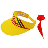 信发（TRNFA）小黄帽+1条红领巾 1-6年级中小学生安全小黄帽可调节头带加大帽檐防晒遮阳夏季常规透气款套装