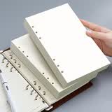 朗捷 A5活页本替换内芯6孔活页纸笔记本本子替换内页空白内芯80张/本可定制