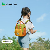 SHUKIKU儿童书包多功能迷你包防泼水双肩包斜挎包手提小包包橡果绿