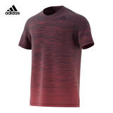 阿迪达斯 （adidas）短袖男装夏季透气健身训练休闲上衣半袖运动T恤衫 GC8411 红色 M