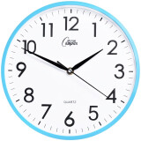 康巴丝（COMPAS）挂钟 创意简约钟表客厅石英钟表挂墙卧室时钟 c2855 蓝色