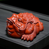 金镶玉 王仁兵老师手作 三足金蟾茶宠茶台摆件宜兴紫砂茶桌摆设功夫茶具 王仁兵进宝金蟾