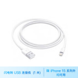 Apple/苹果 Apple 闪电转 USB 连接线  (1 ⽶) 充电线 数据线 适⽤ USB 接⼝插头