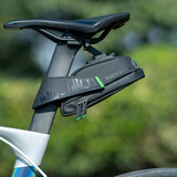 洛克兄弟（ROCKBROS）自行车包尾包山地公路车后座包骑行坐垫座杆快拆鞍座包 黑色-小号 （0.7L）