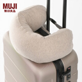 无印良品（MUJI） 舒适颈部靠枕 旅行u型枕颈枕飞机护颈椎旅行枕 助睡眠护颈枕脖枕 米色 宽16*长64cm